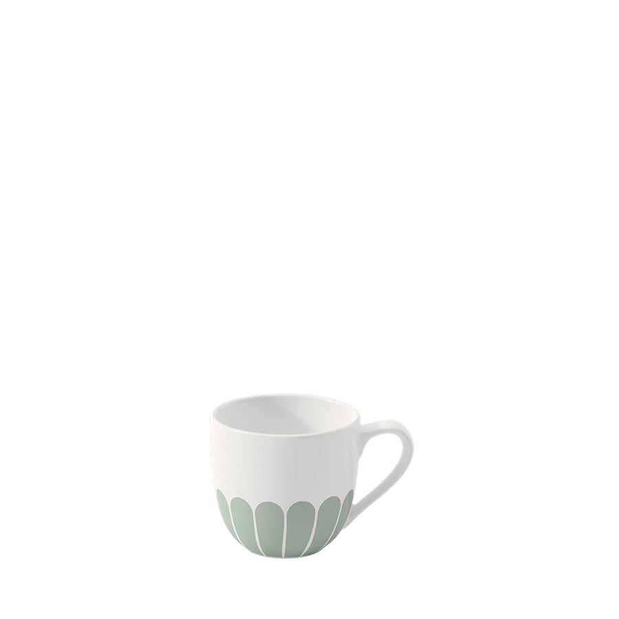 VILLEROY AND BOCH Fleur Vert Yeşil Porselen Türk Kahvesi Fincanı D’Maison 