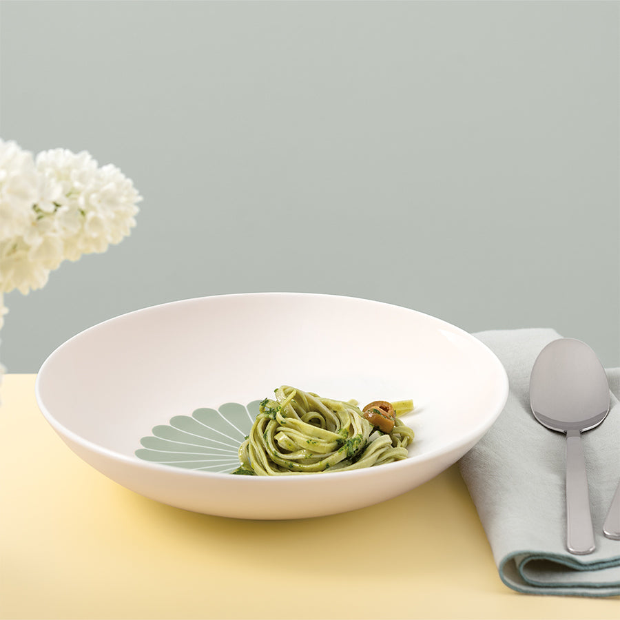 VILLEROY AND BOCH Fleur Vert Yeşil Porselen Çukur Tabak 24 cm D’Maison 