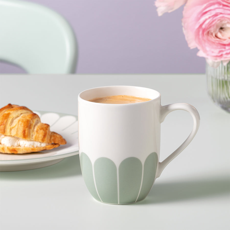 VILLEROY AND BOCH Fleur Vert Yeşil Porselen Kupa D’Maison 