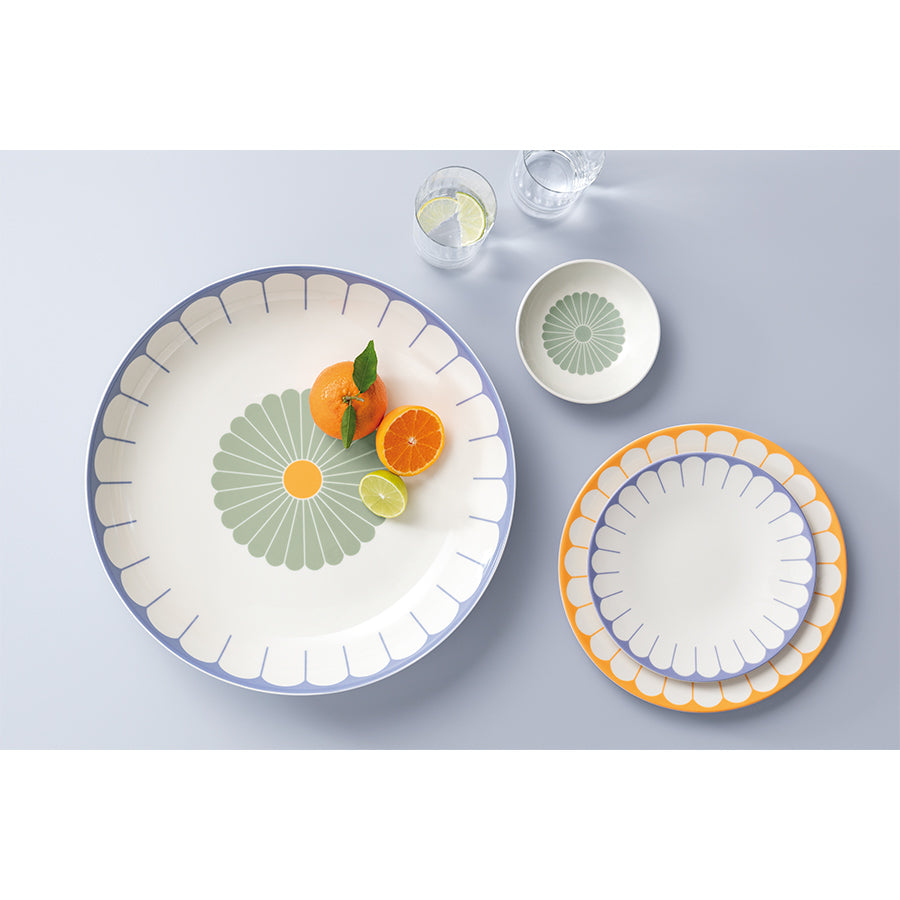 VILLEROY AND BOCH Fleur Bleu Mavi Porselen Pasta Tabağı 21 cm D’Maison 