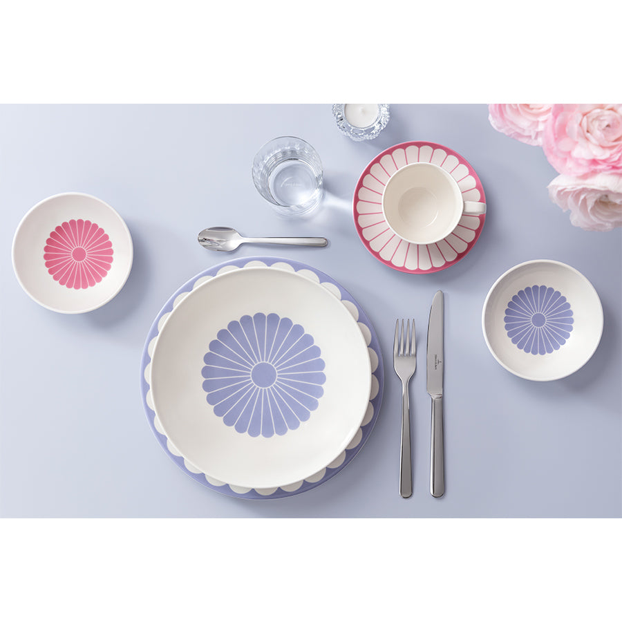 VILLEROY AND BOCH Fleur Bleu Mavi Porselen Çukur Tabak 24 cm D’Maison 