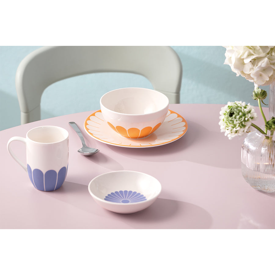 VILLEROY AND BOCH Fleur Bleu Mavi Porselen Kase 13 cm D’Maison 