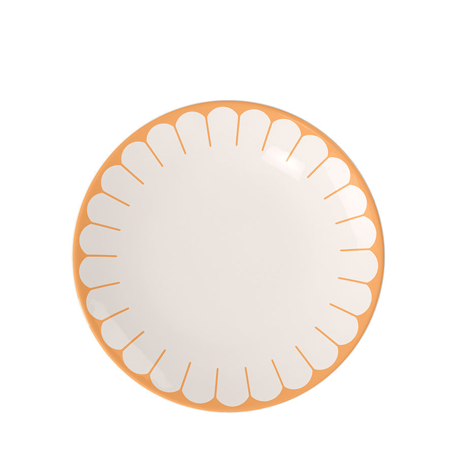 VILLEROY AND BOCH Fleur Soleil Turuncu Porselen Yemek Tabağı 27 cm D’Maison 