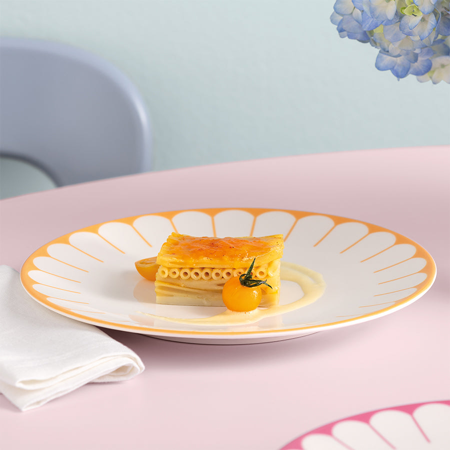 VILLEROY AND BOCH Fleur Soleil Turuncu Porselen Yemek Tabağı 27 cm D’Maison 