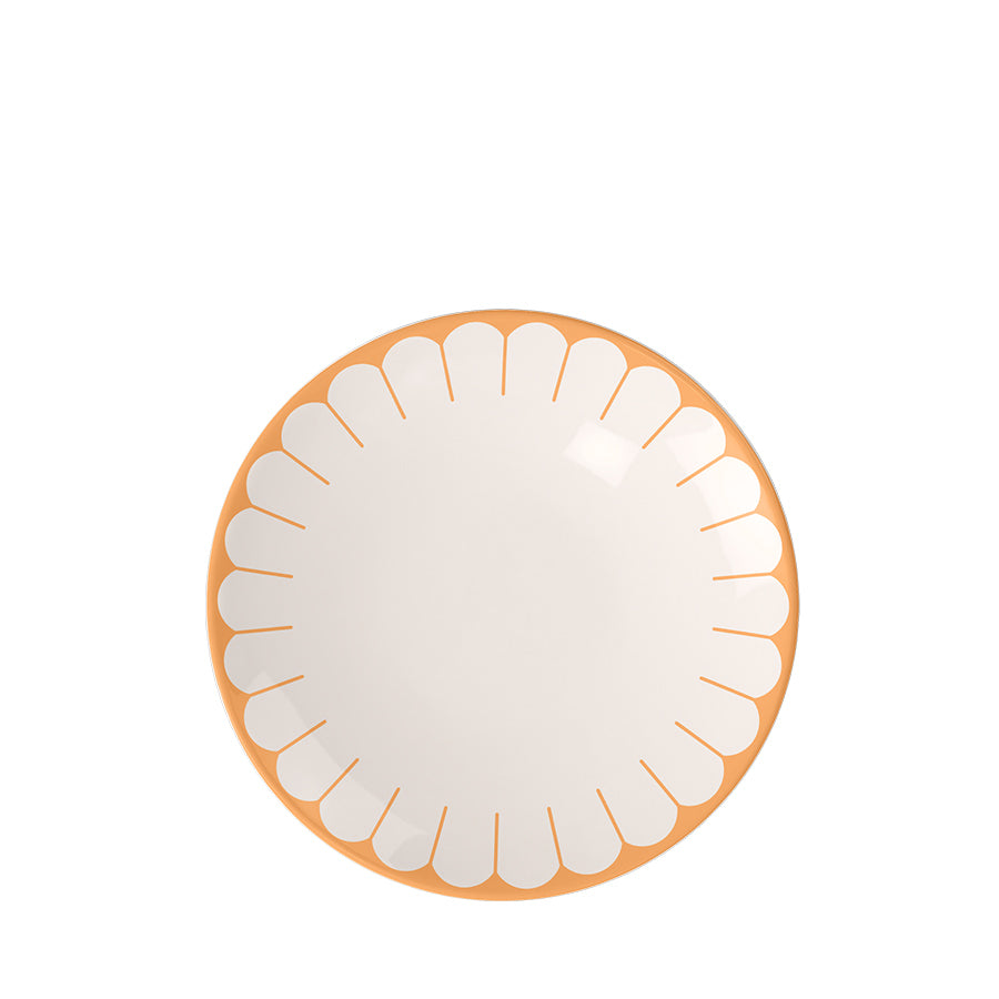 VILLEROY AND BOCH Fleur Soleil Turuncu Porselen Pasta Tabağı 21 cm D’Maison 