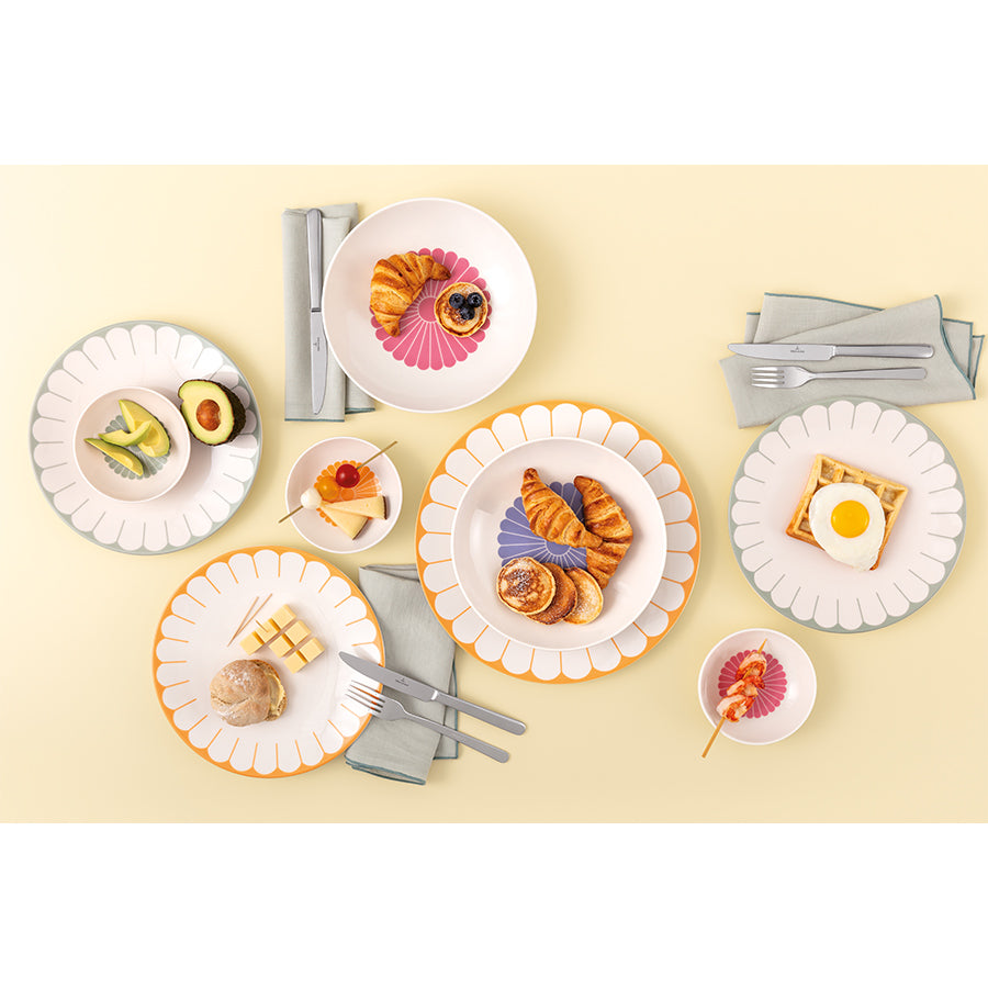 VILLEROY AND BOCH Fleur Soleil Turuncu Porselen Kase 13 cm D’Maison 
