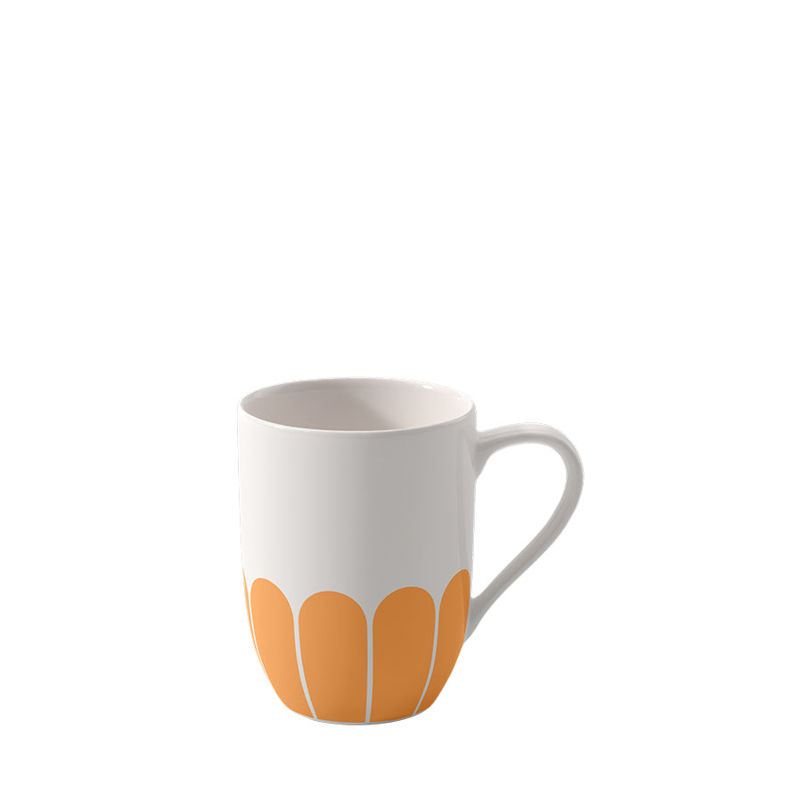 VILLEROY AND BOCH Fleur Soleil Turuncu Porselen Kupa D’Maison 