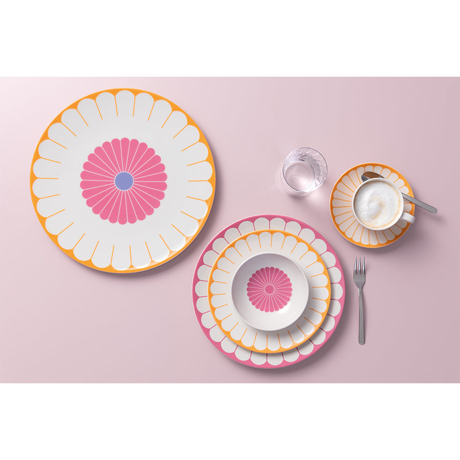 VILLEROY AND BOCH Fleur Cassis Pembe Porselen Yemek Tabağı 27 cm D’Maison 