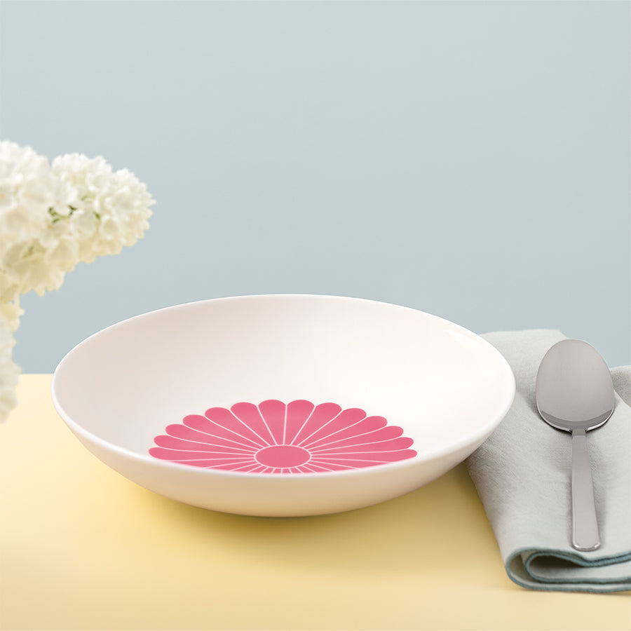 VILLEROY AND BOCH Fleur Cassis Pembe Porselen Çukur Tabak 24 cm D’Maison 