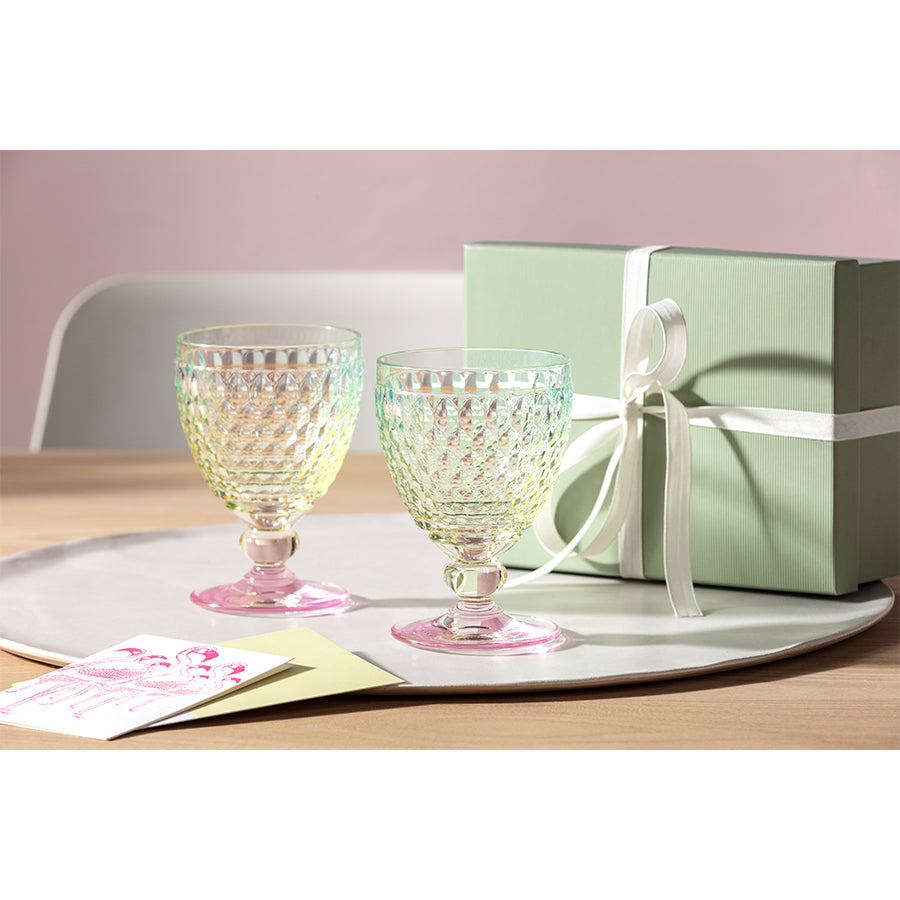 VILLEROY AND BOCH Boston Pearl Çok Renkli Kristal Kırmızı Şarap Kadehi D’Maison 