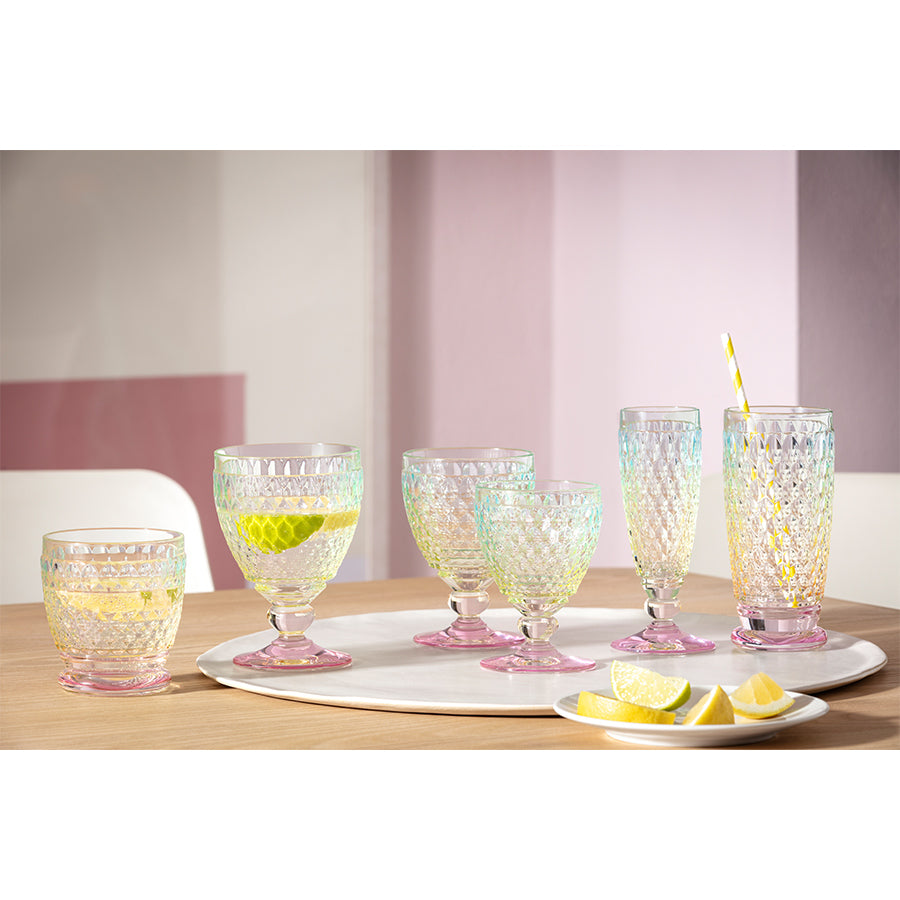 VILLEROY AND BOCH Boston Pearl Çok Renkli Kristal Kırmızı Şarap Kadehi D’Maison 