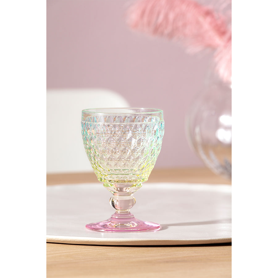 VILLEROY AND BOCH Boston Pearl Çok Renkli Kristal Beyaz Şarap Kadehi D’Maison 