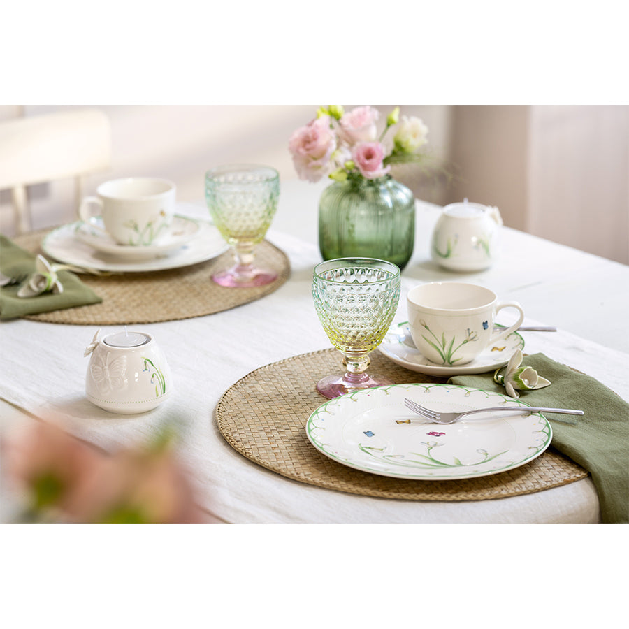 VILLEROY AND BOCH Boston Pearl Çok Renkli Kristal Beyaz Şarap Kadehi D’Maison 