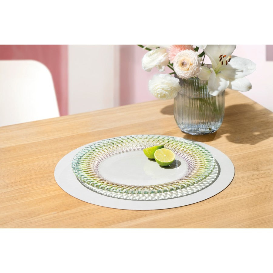 Boston Pearl Çok Renkli Kristal Servis Tabağı, Supla 32 cm