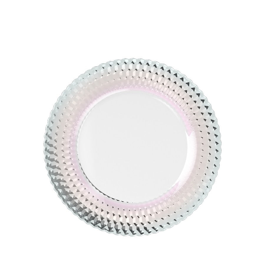 Boston Pearl Çok Renkli Kristal Servis Tabağı, Supla 32 cm