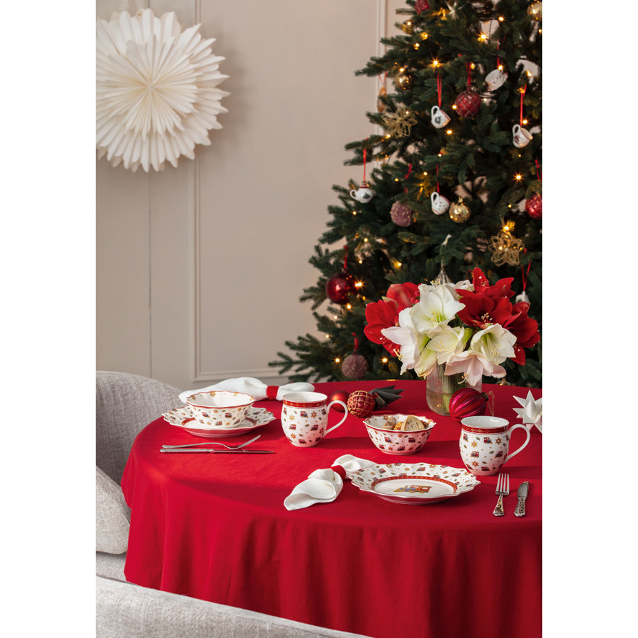 Toy's Delight Yılbaşı Temalı 4 Parça Porselen Yemek Tabağı Seti 25 cm