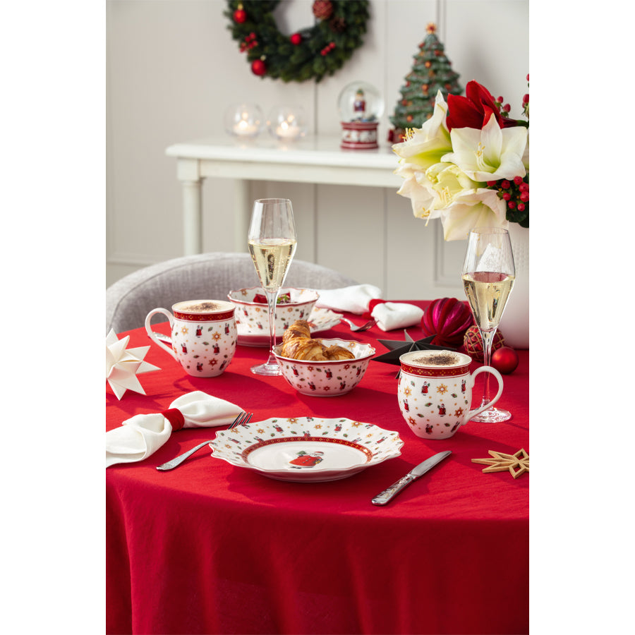 Toy's Delight Yılbaşı Temalı 4 Parça Porselen Yemek Tabağı Seti 25 cm