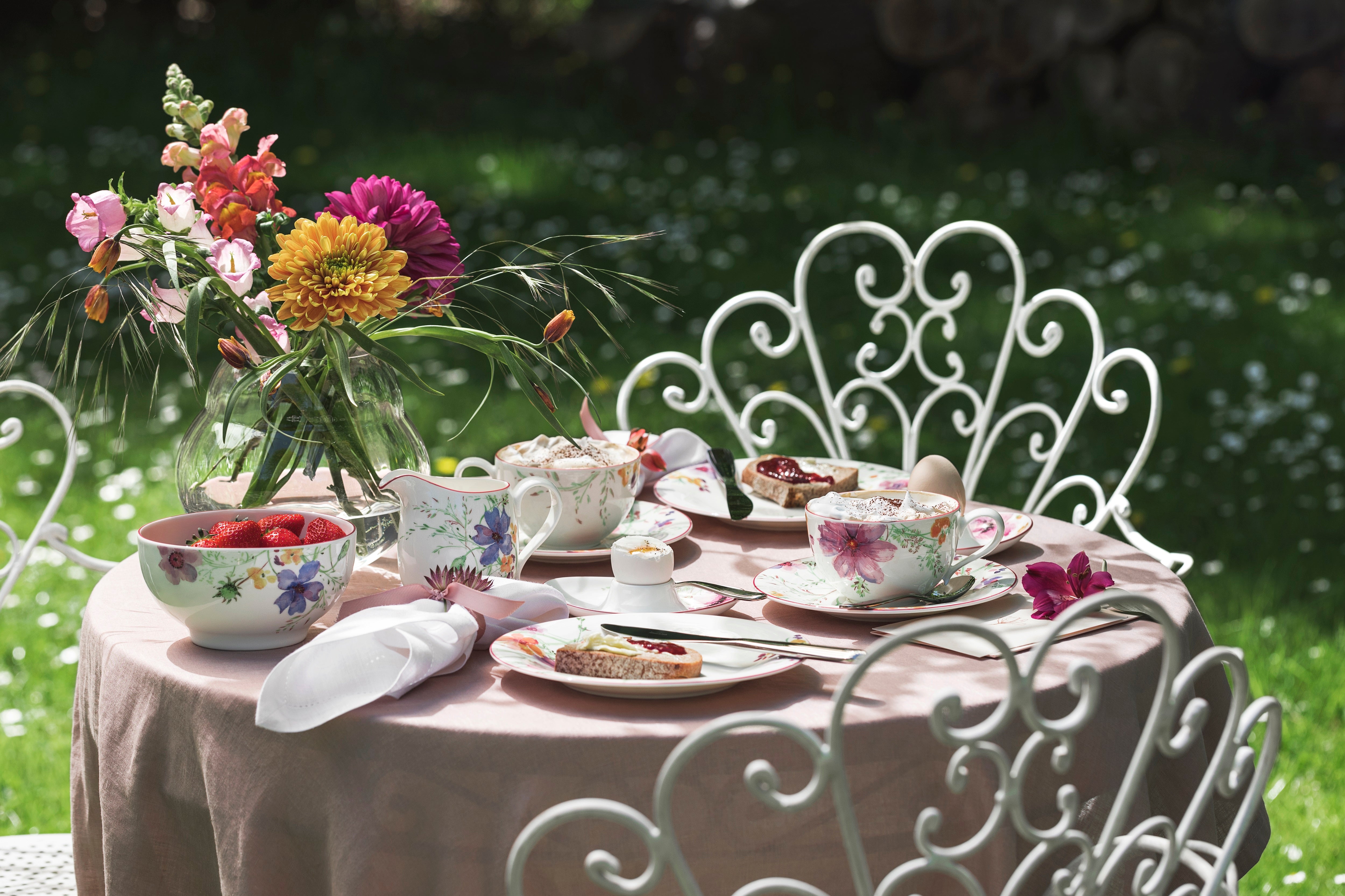 VILLEROY AND BOCH Mariefleur 12 Kişilik 51 Parça Porselen Yemek Takımı D’Maison 